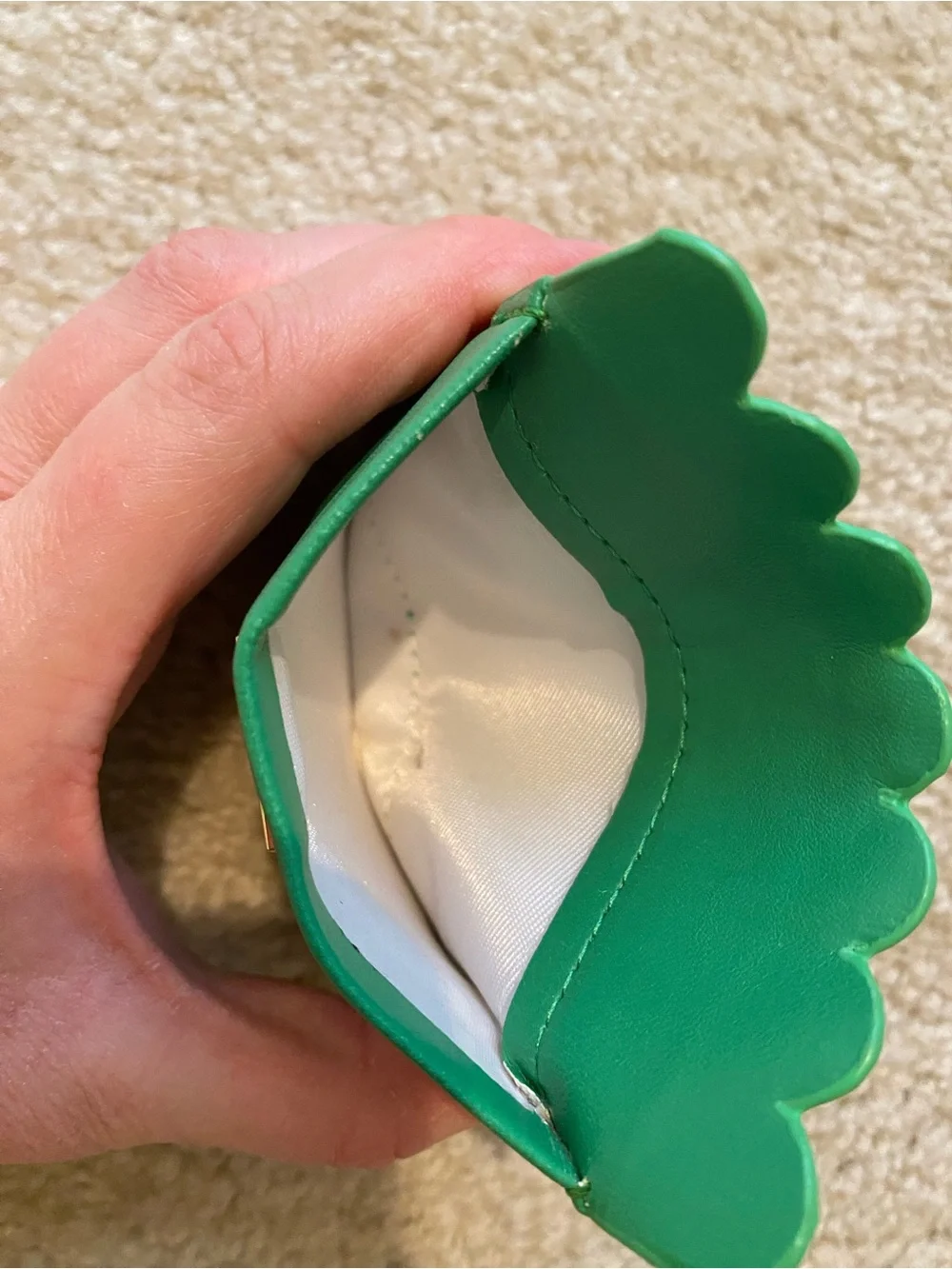 Packed Party Green 'All For Tacos' Scallop Card Holder